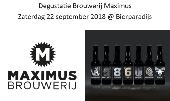Brouwerij Maximus - Degustatie - Bierparadijs