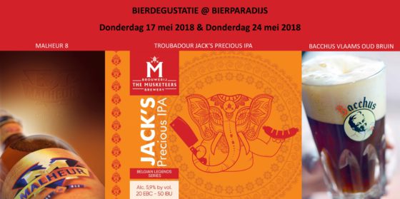 Degustatie Malheur, Troubadour & Bacchus - Bierparadijs