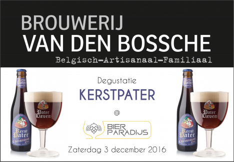 Kerstpater Van Den Bossche Bierparadijs Degustatie